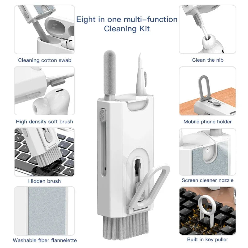 20-IN-1 DIGITAL CLEANING KIT – PHONE, CAMERA, LAPTOP, KEYBOARD, SCREEN CLEANER & DUST COLLECTOR