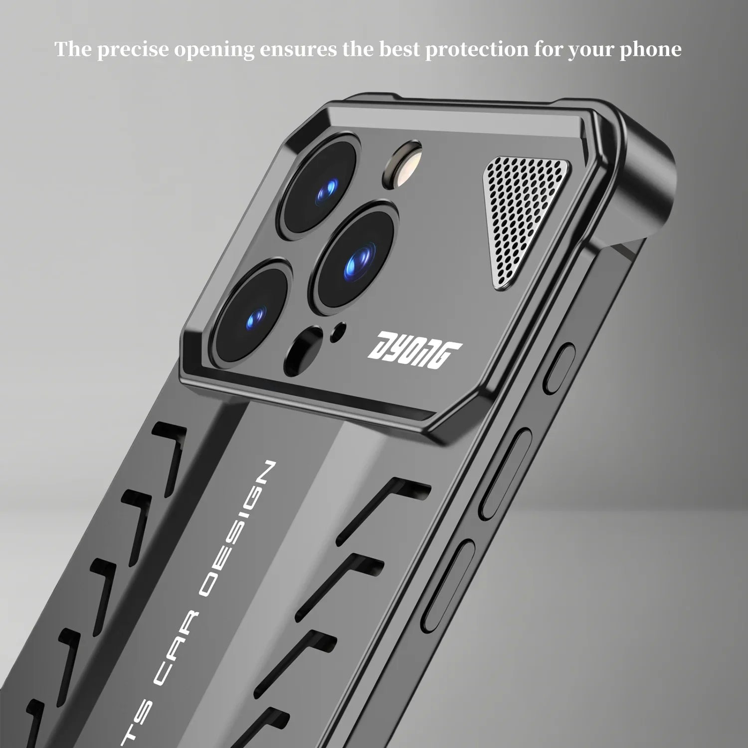 Bezel-Less Racing Car Design Metal Case