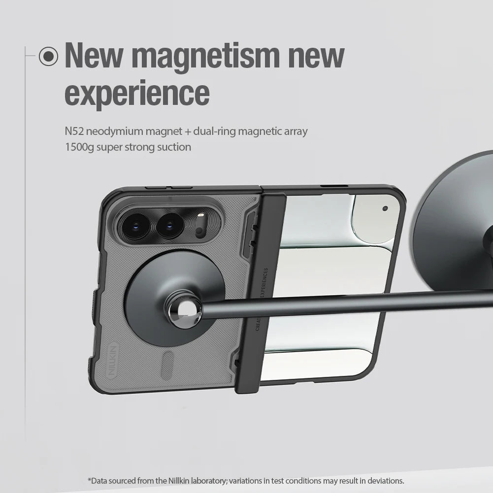 Magsafe Case For iPhone Duo Nillkin Frosted Fold Prop Fonrt + Back Magnetic Cover