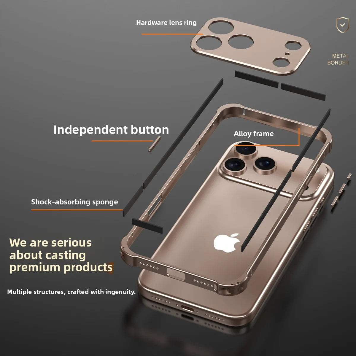 ALUMINIUM FRAME METAL BUMPER HARD CASE