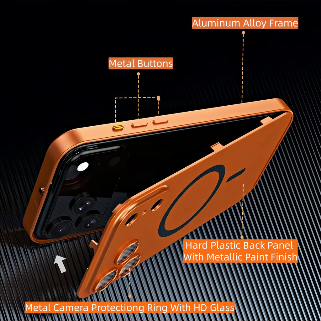 Aluminum Metal Frame Magsafe  Case