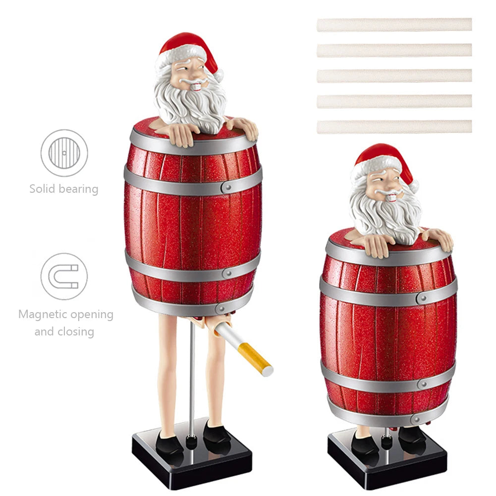 Barrel Cigarette Storage Case Toy Xmas Christmas Decoration