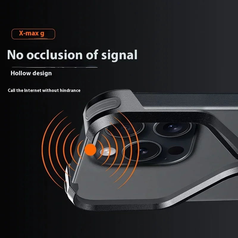 X-max case metal anti drop radiating protective cover originality hollow design