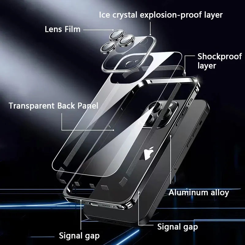 Magnetic Metal  Aluminum Frame Transparent