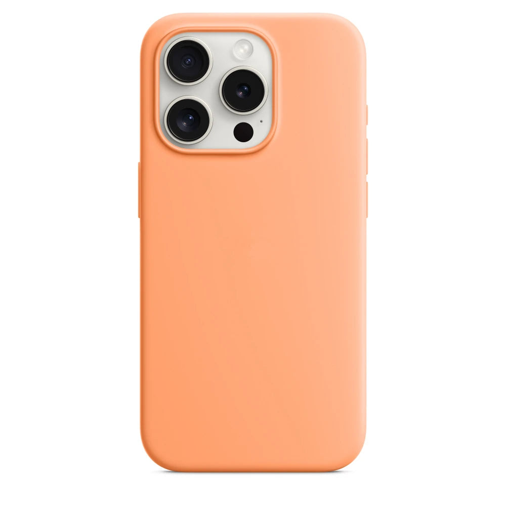 New Liquid Silicone with logo  For iPhone 15 ProMax