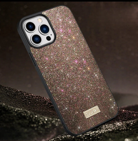 Sparkling Glitter Leather Case