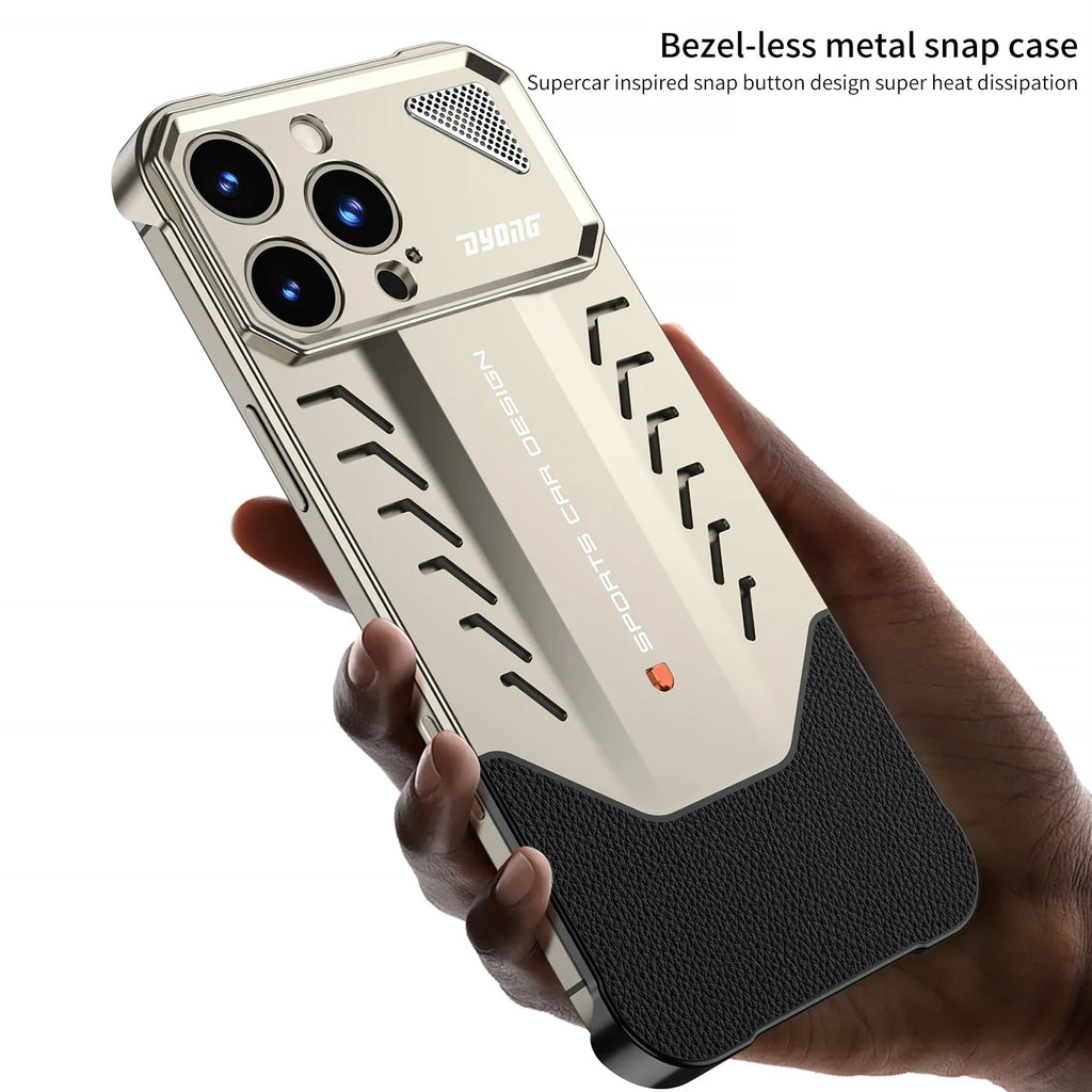 Bezel-Less Racing Car Design Metal Case