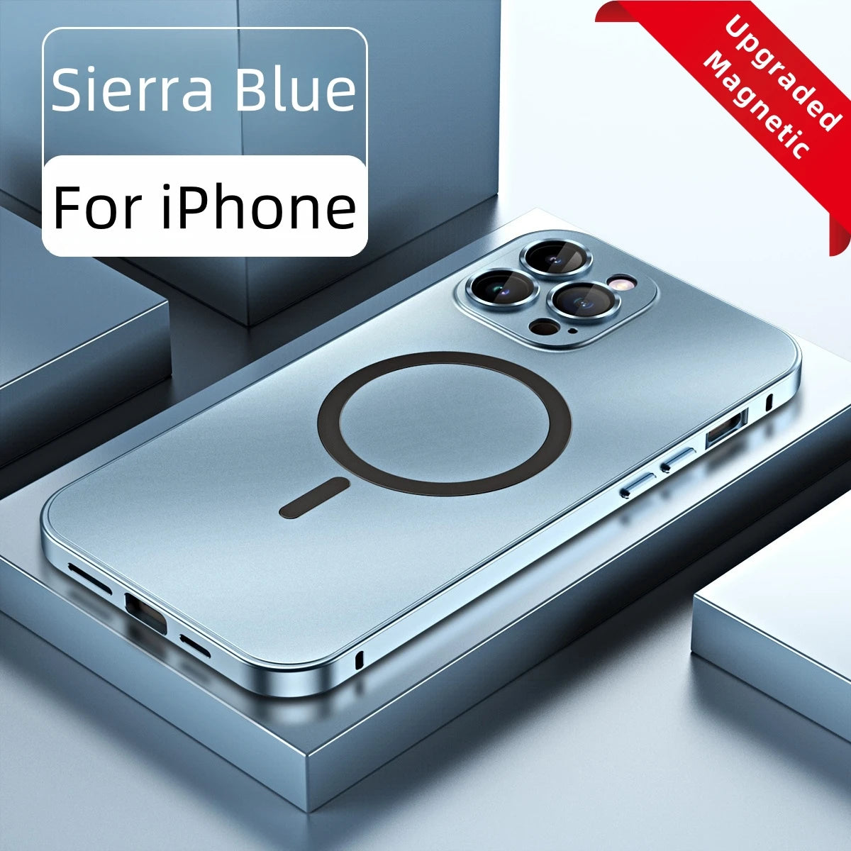 Aluminum Metal Frame Magsafe  Case