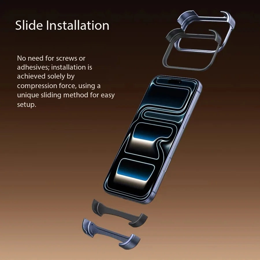 Genuine Aluminum SEBS Rubber Metal Bumper Double-layer ARC Case