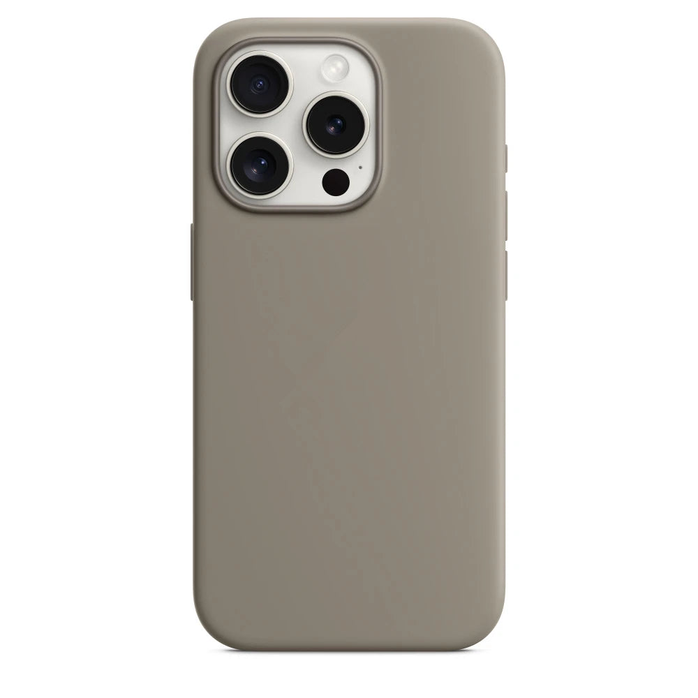 New Liquid Silicone with logo  For iPhone 15 ProMax