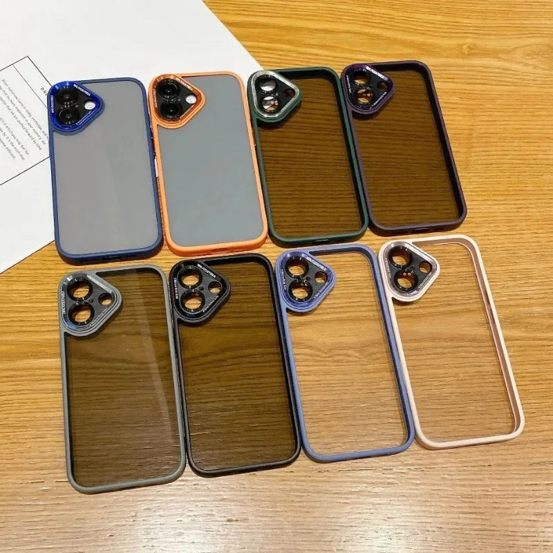 Metal and Protection  Transparent Cases