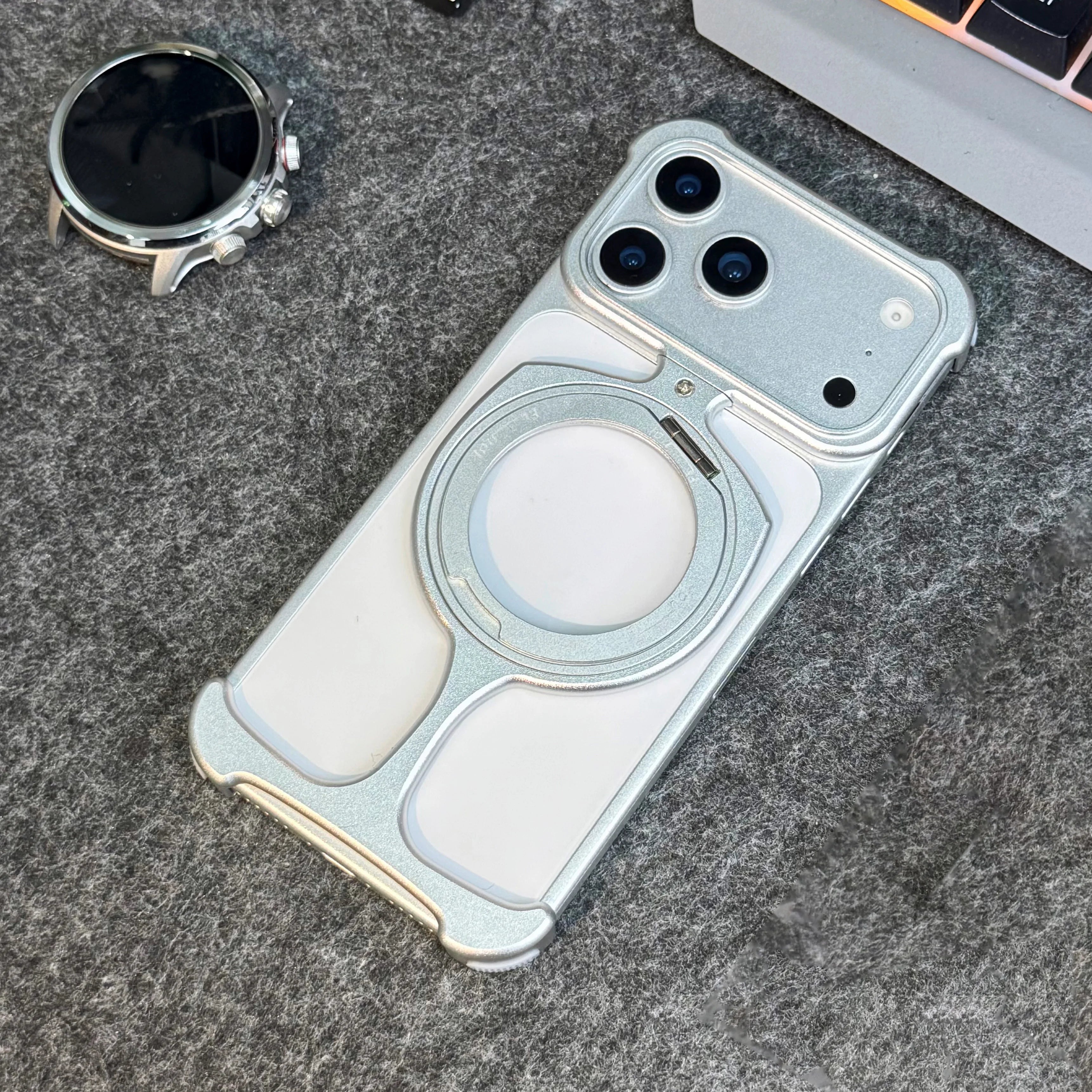 360° Magnetic Holder Fashion Aluminum Metal Case