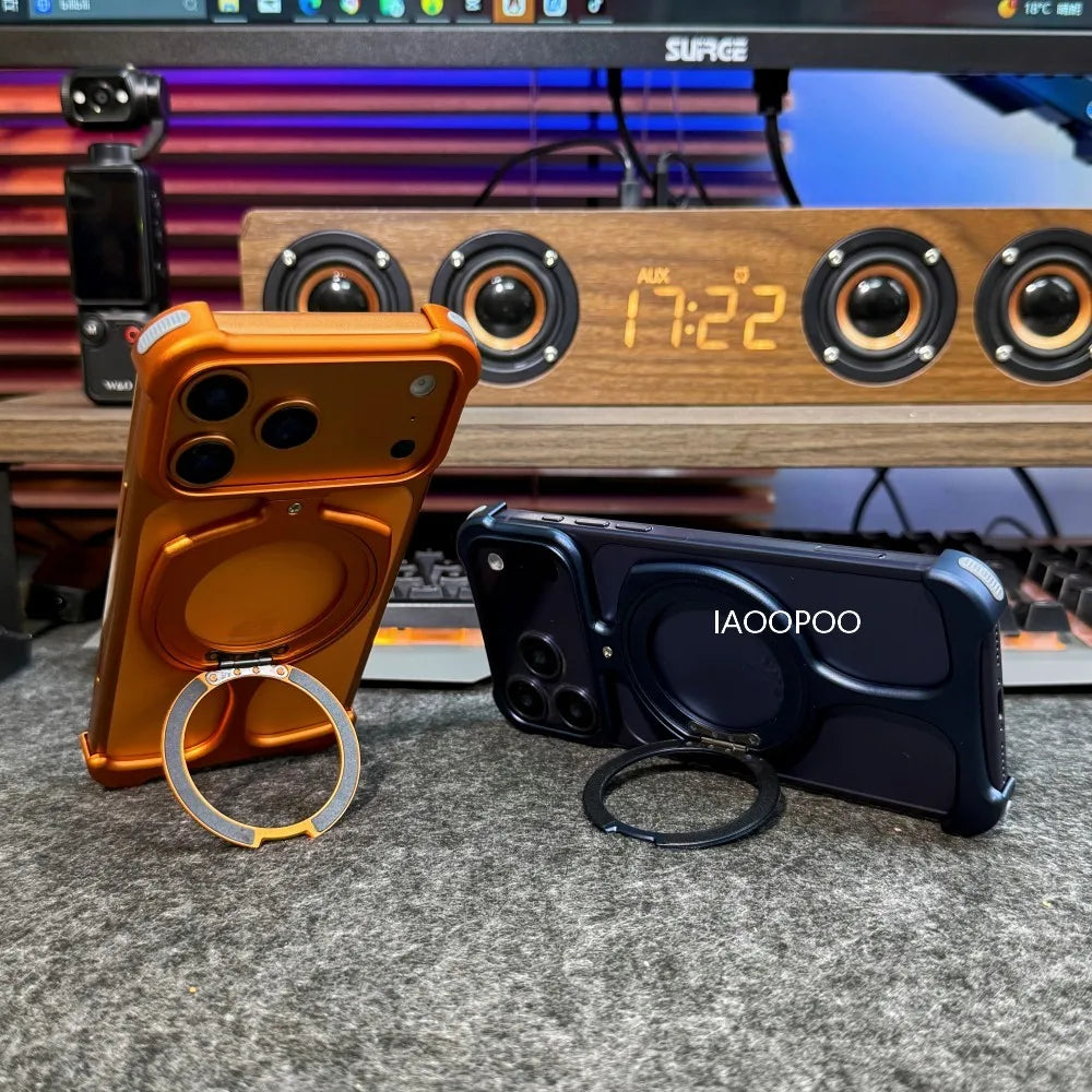 360° Magnetic Holder Fashion Aluminum Metal Case