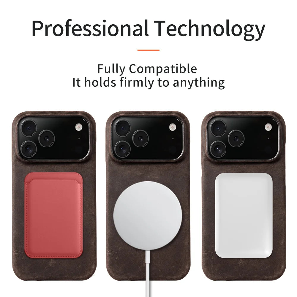 LEATHER MAGNETIC CASE