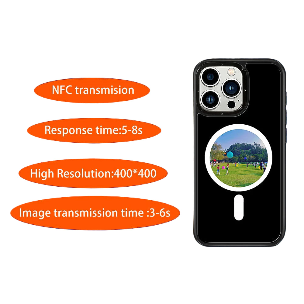AMOURS 6-COLOR NFC E-INK CASE FOR IPHONE