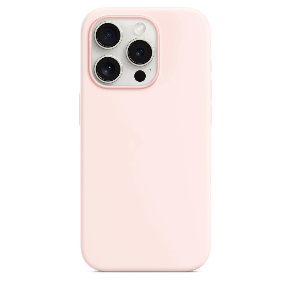New Liquid Silicone with logo  For iPhone 15 ProMax