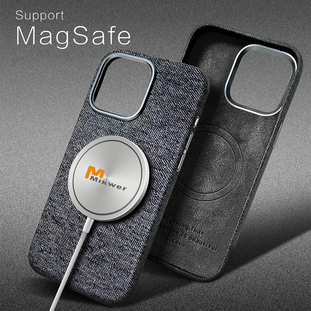 Fabric Pu Leather Magnetic Cover - Dea Case