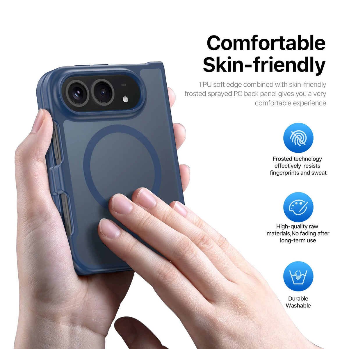 For iPhone 18 Matte Magnetic Case