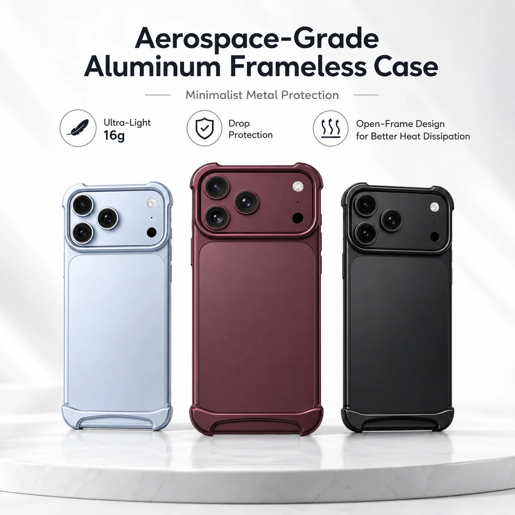 Genuine Aluminum SEBS Rubber Metal Bumper Double-layer ARC Case