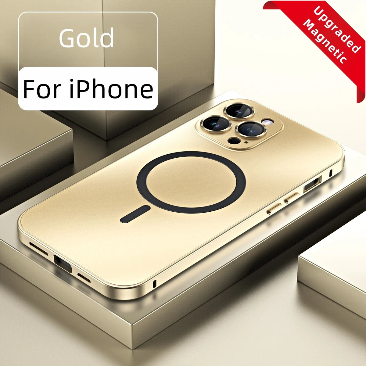 Aluminum Metal Frame Magsafe  Case