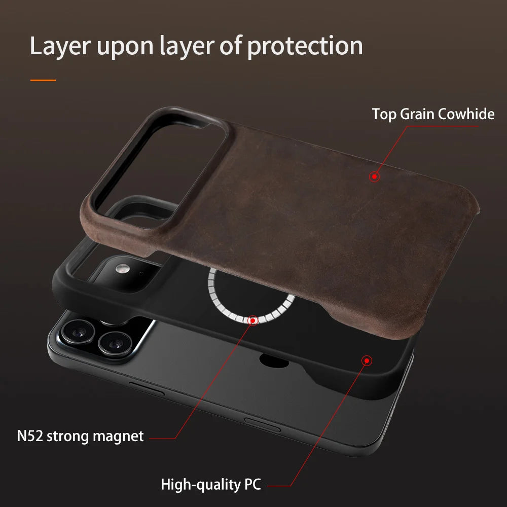 LEATHER MAGNETIC CASE