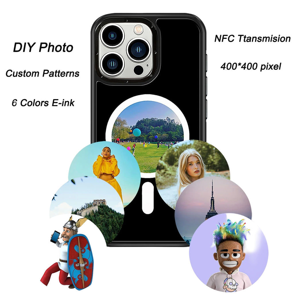AMOURS 6-COLOR NFC E-INK CASE FOR IPHONE