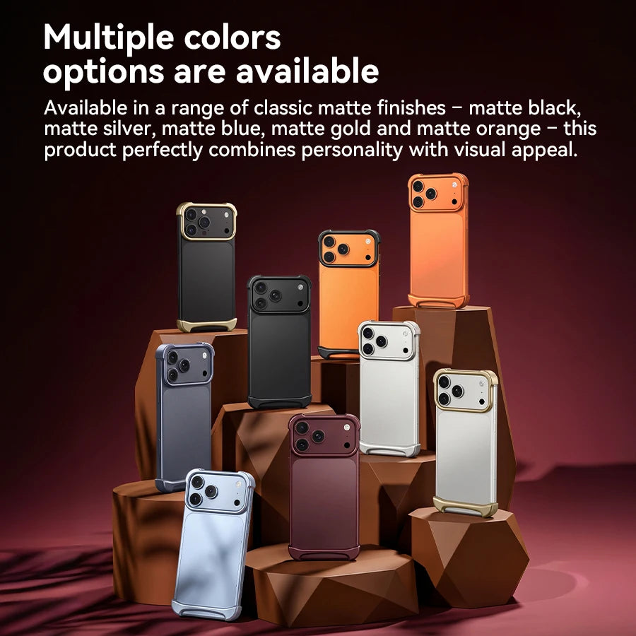 Genuine Aluminum SEBS Rubber Metal Bumper Double-layer ARC Case