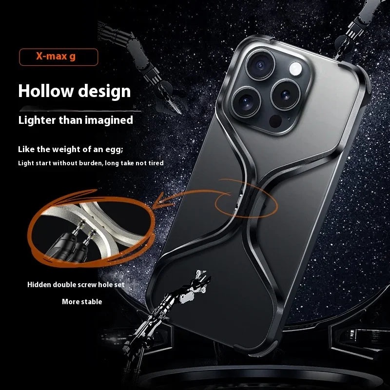 X-max case metal anti drop radiating protective cover originality hollow design