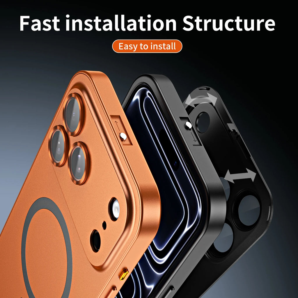 Aluminum Metal Frame Magsafe  Case