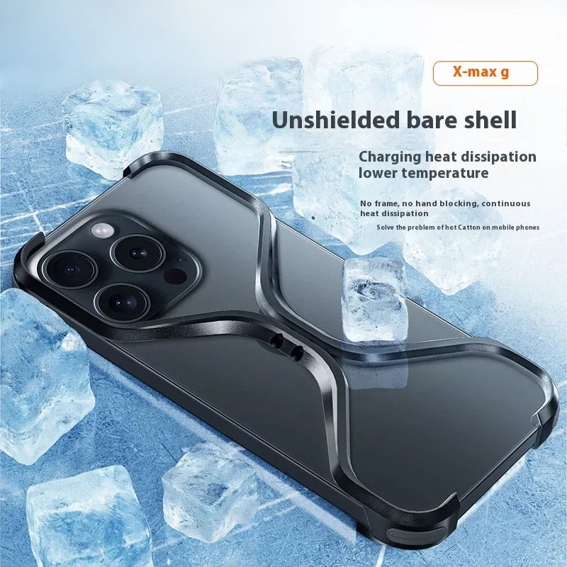 X-max case metal anti drop radiating protective cover originality hollow design