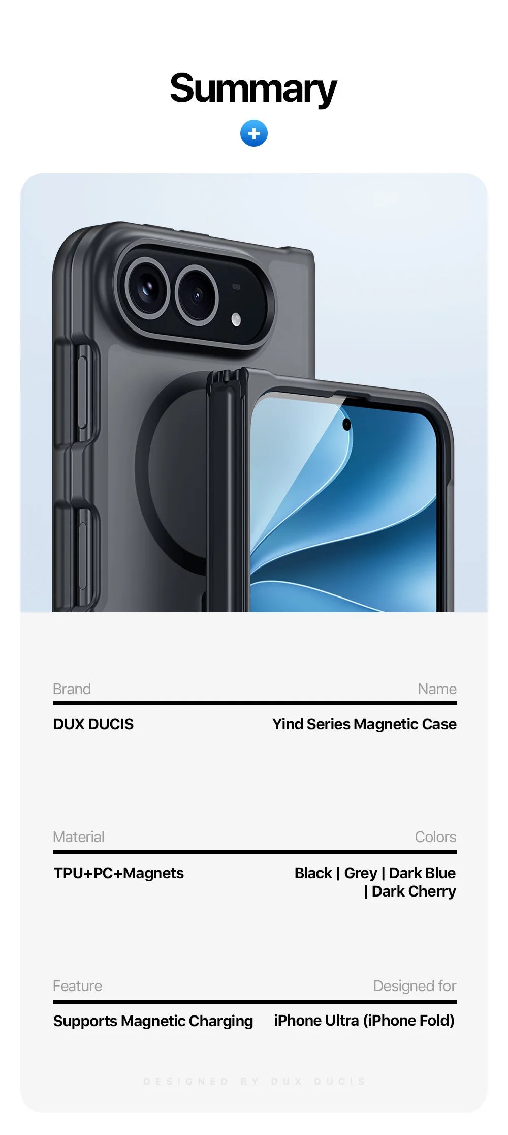 For iPhone 18 Matte Magnetic Case